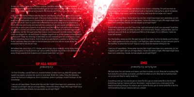 interior packaging design comps for EL-P "I'll Sleep When You're Dead"