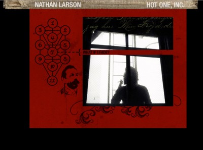website design for Nathan Larson's Jealous God